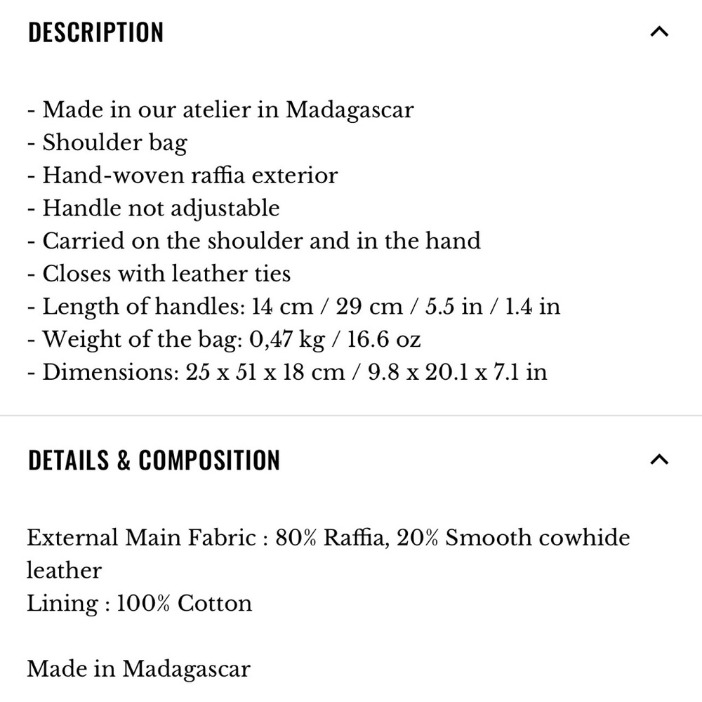 Sezane Justine Basket bag with navy - Picture 14 of 14